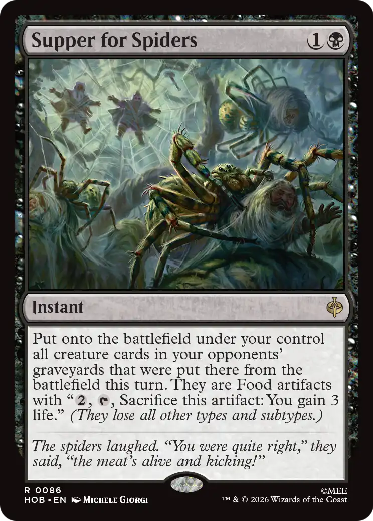 Supper for Spiders [The Hobbit] | Boutique FDB TCG