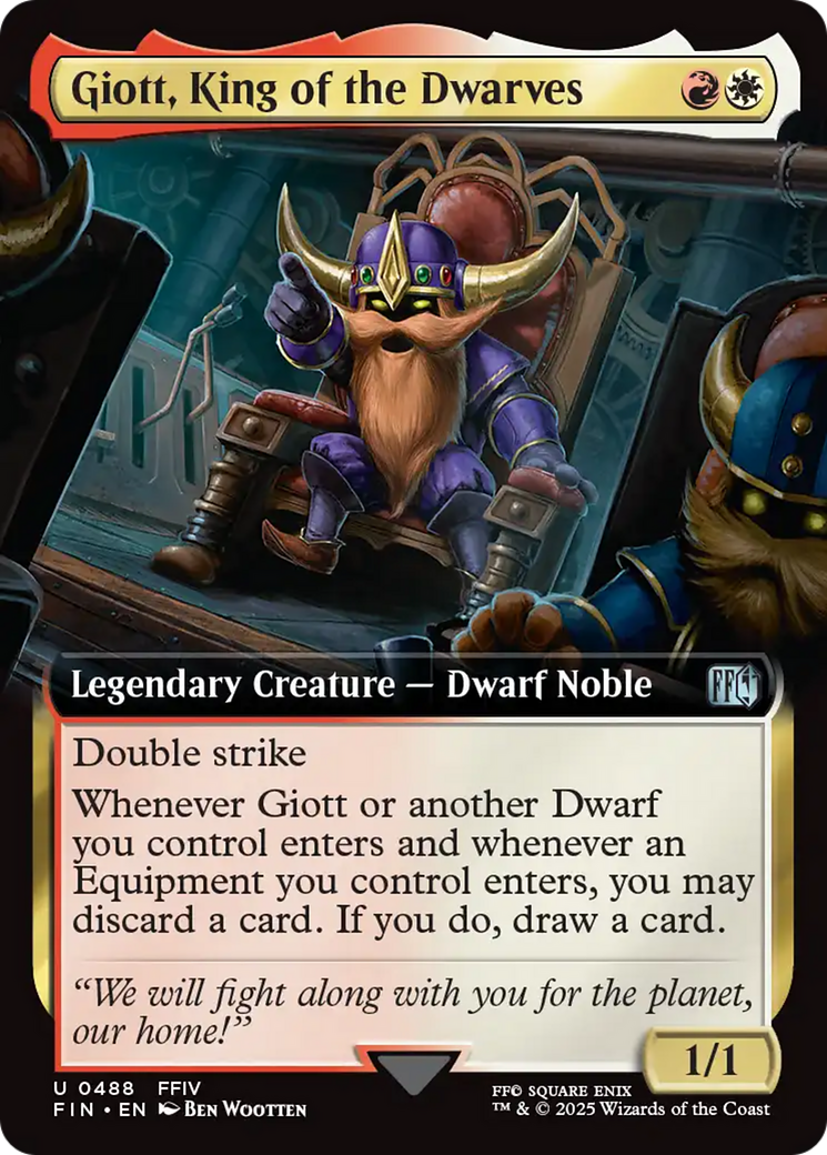 Giott, King of the Dwarves (Extended Art) [FINAL FANTASY] | Boutique FDB TCG