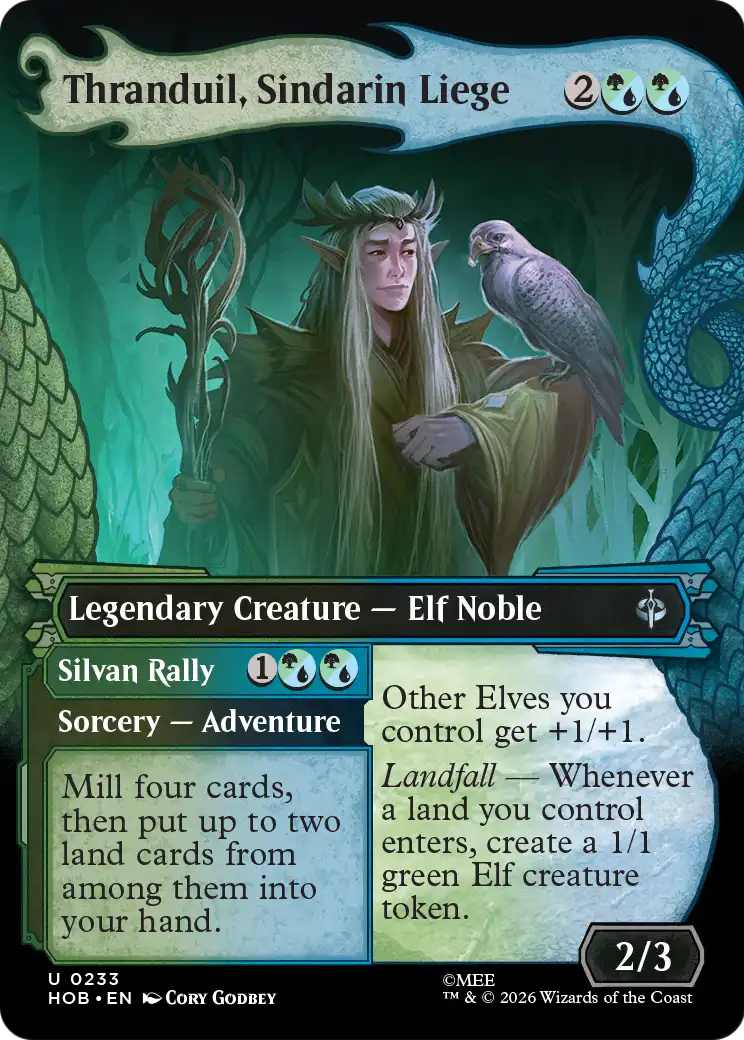 Thranduil, Sindarin Liege (Showcase) [The Hobbit] | Boutique FDB TCG