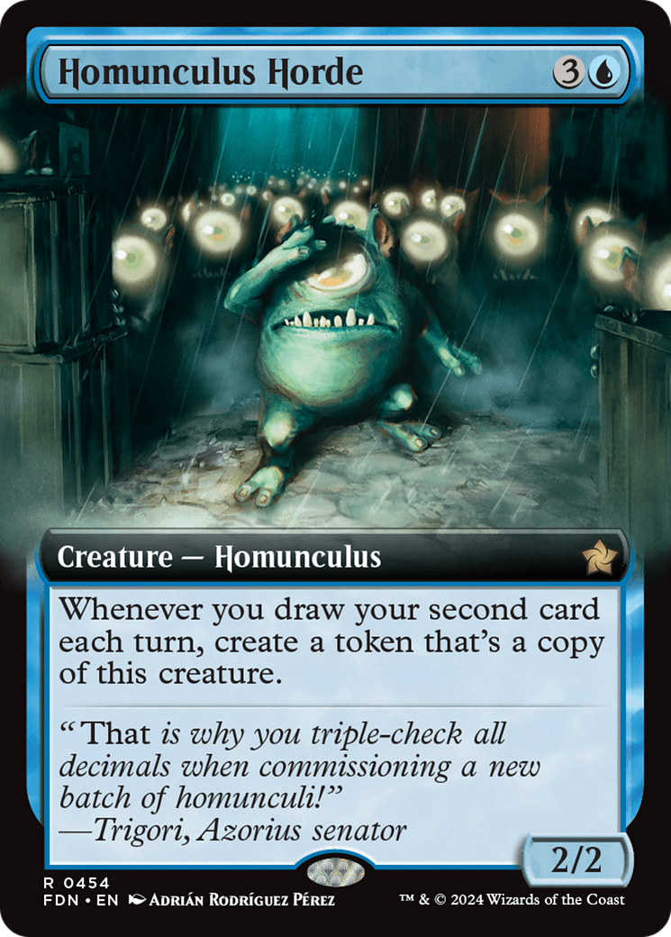 Homunculus Horde (Extended Art) [Foundations] | Boutique FDB TCG