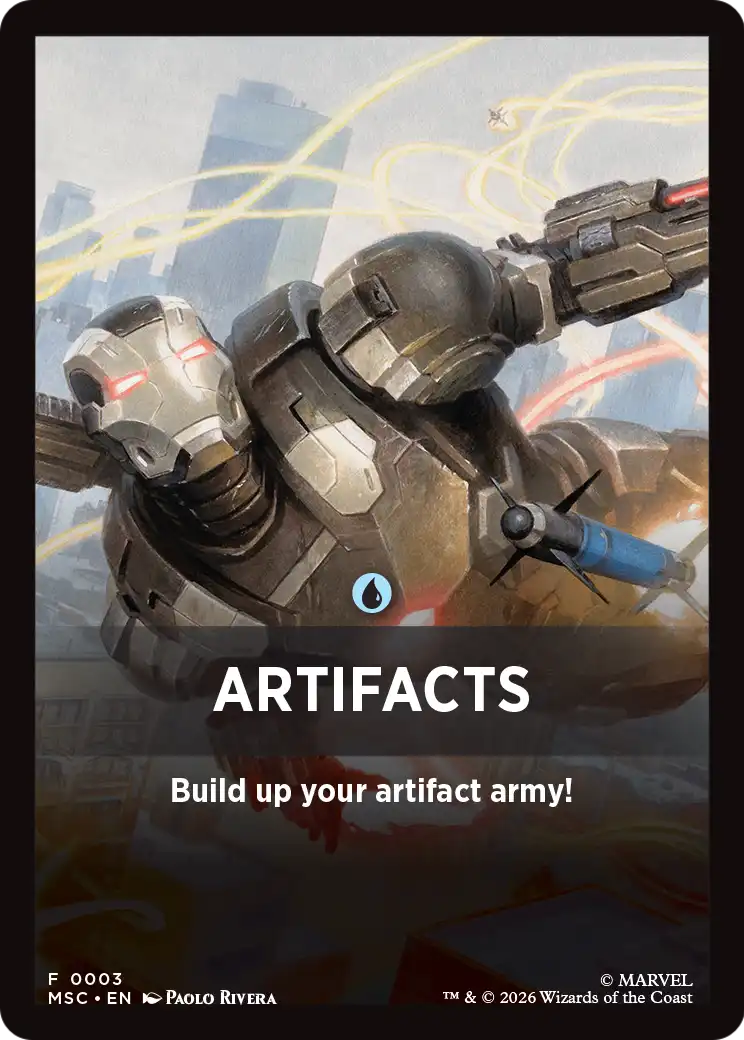 Artifacts Theme Card [Marvel Super Heroes Commander] | Boutique FDB TCG