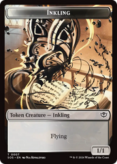 Inkling (0007) // Spirit (0011) Double-Sided Token [Secrets of Strixhaven Tokens] | Boutique FDB TCG