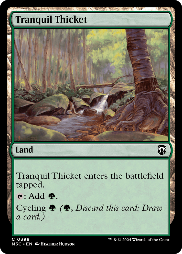 Tranquil Thicket (Ripple Foil) [Modern Horizons 3 Commander] | Boutique FDB TCG