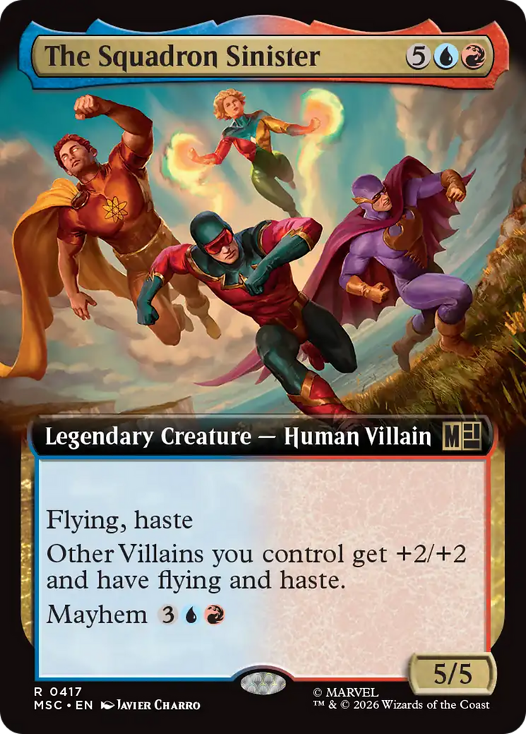 The Squadron Sinister (Extended Art) [Marvel Super Heroes Commander] | Boutique FDB TCG