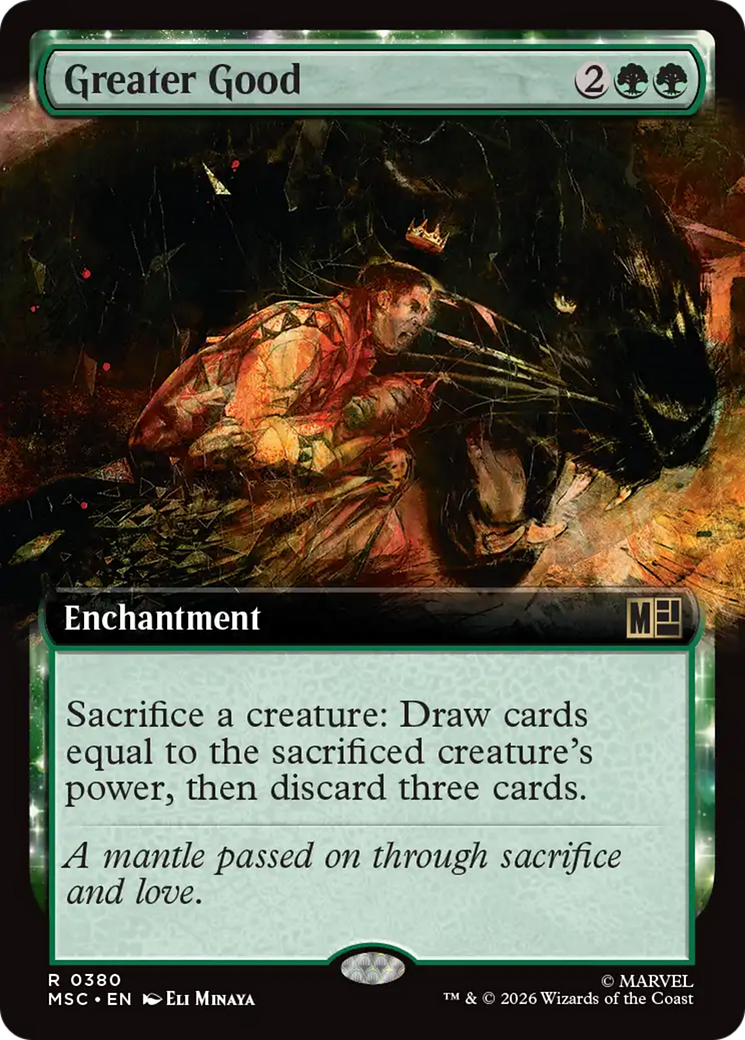 Greater Good (Extended Art) [Marvel Super Heroes Commander] | Boutique FDB TCG