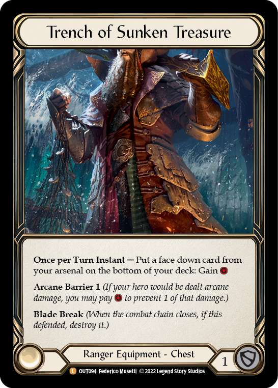 Trench of Sunken Treasure [OUT094] (Outsiders)  Cold Foil | Boutique FDB TCG