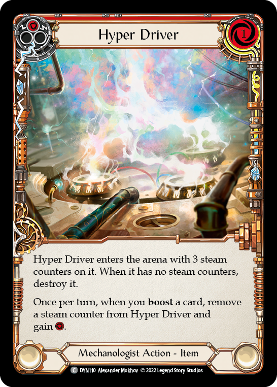 Hyper Driver (Red) [DYN110] (Dynasty)  Cold Foil | Boutique FDB TCG