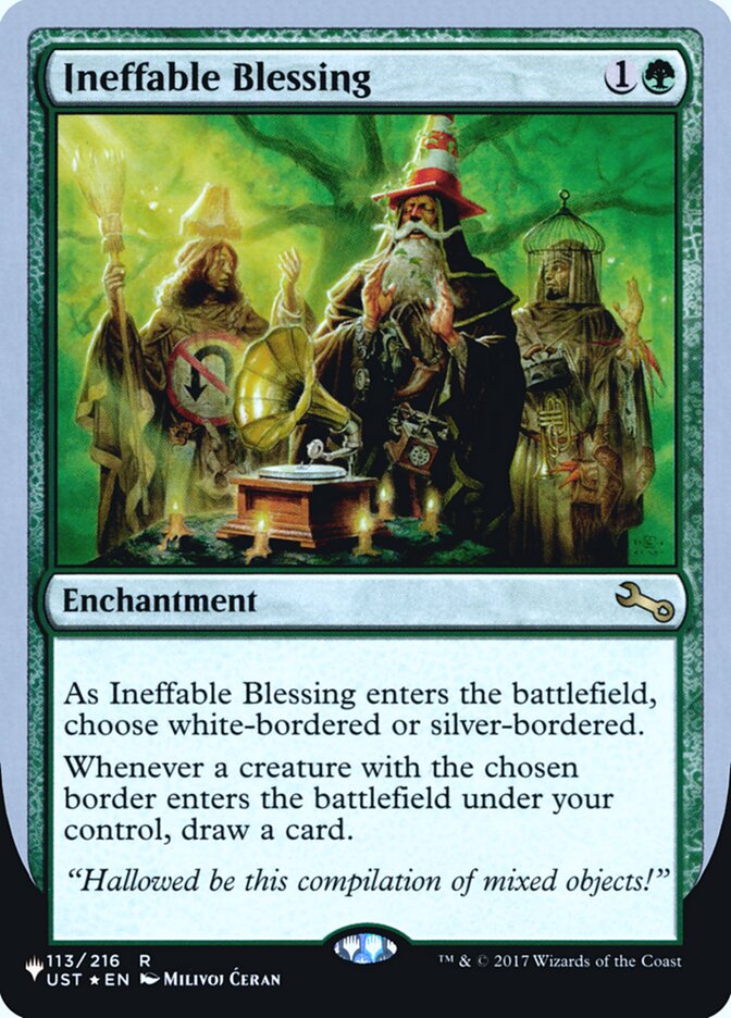 Ineffable Blessing (Bordered) (Unfinity Foil Edition) [The List] | Boutique FDB TCG