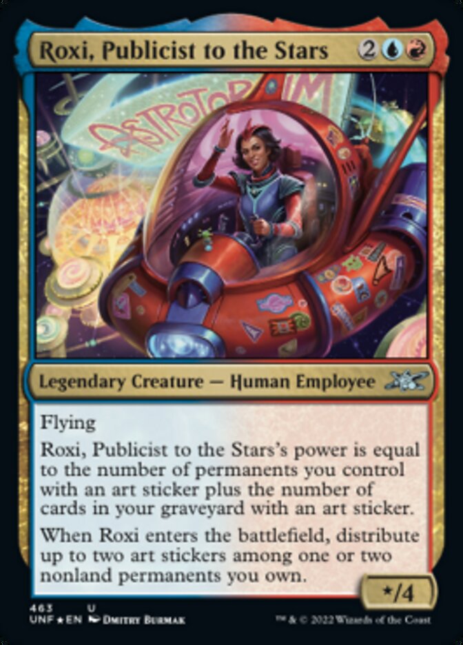 Roxi, Publicist to the Stars (Galaxy Foil) [Unfinity] | Boutique FDB TCG