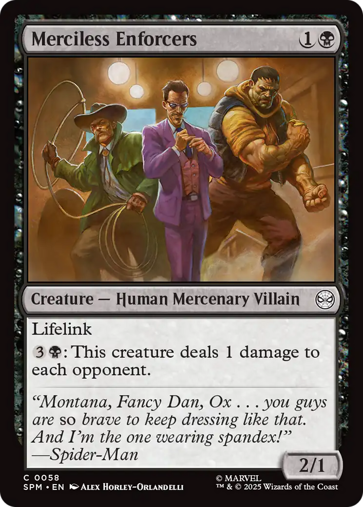 Merciless Enforcers [Marvel's Spider-Man] | Boutique FDB TCG
