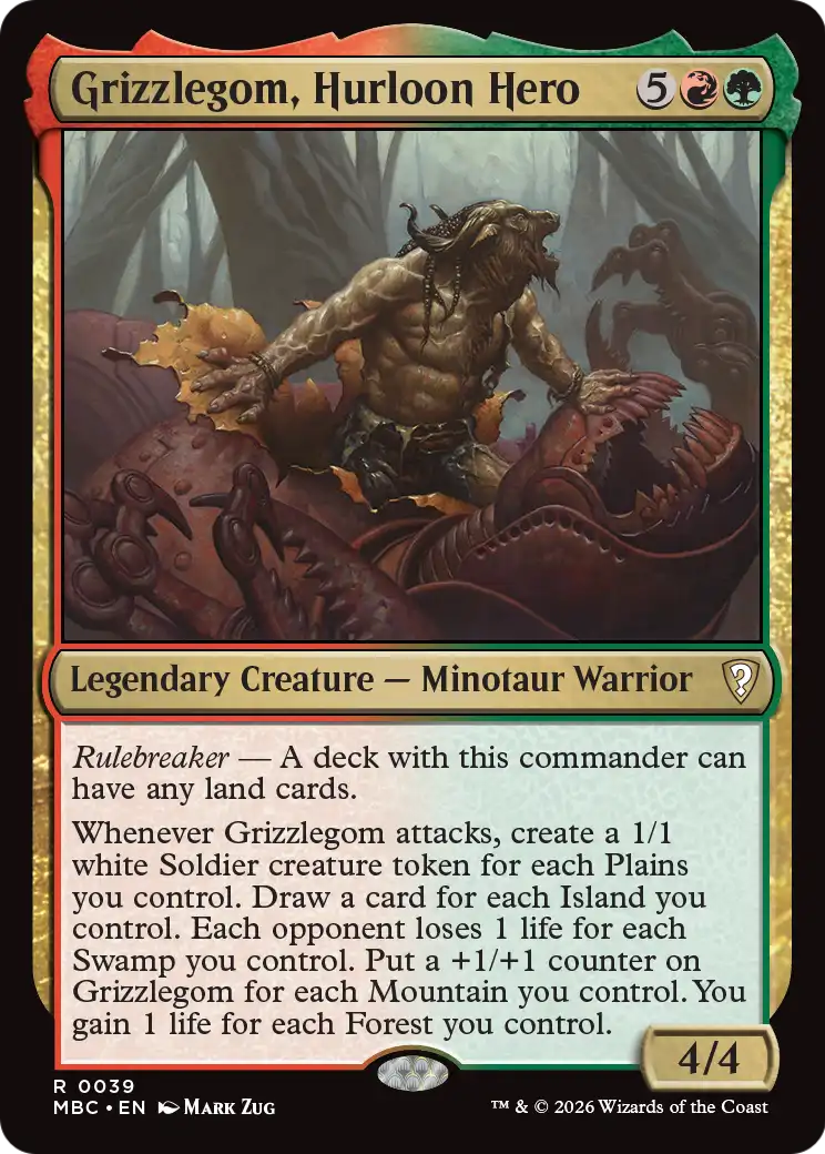 Grizzlegom, Hurloon Hero [Mystery Booster: Commander Edition] | Boutique FDB TCG