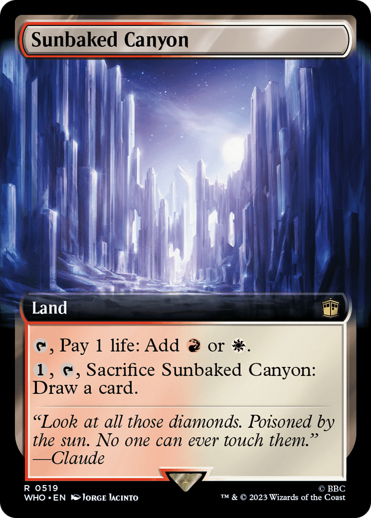 Sunbaked Canyon (Extended Art) [Doctor Who] | Boutique FDB TCG