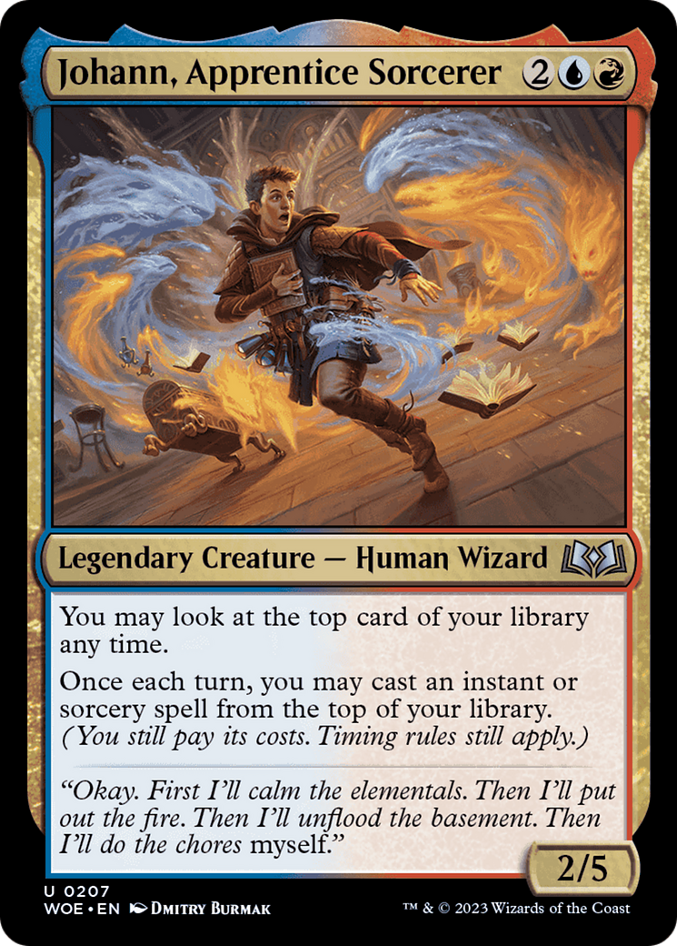 Johann, Apprentice Sorcerer [Wilds of Eldraine] | Boutique FDB TCG