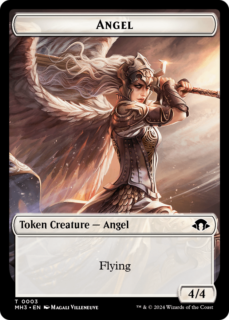 Eldrazi Spawn // Angel Double-Sided Token [Modern Horizons 3 Tokens] | Boutique FDB TCG