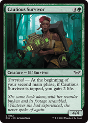 Cautious Survivor [Duskmourn: House of Horror] | Boutique FDB TCG