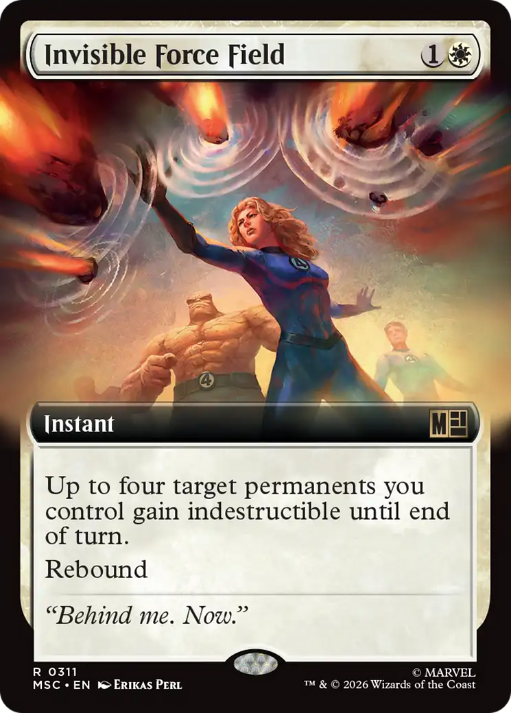 Invisible Force Field (Extended Art) [Marvel Super Heroes Commander] | Boutique FDB TCG