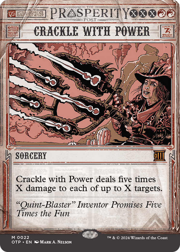 Crackle with Power [Outlaws of Thunder Junction: Breaking News] | Boutique FDB TCG
