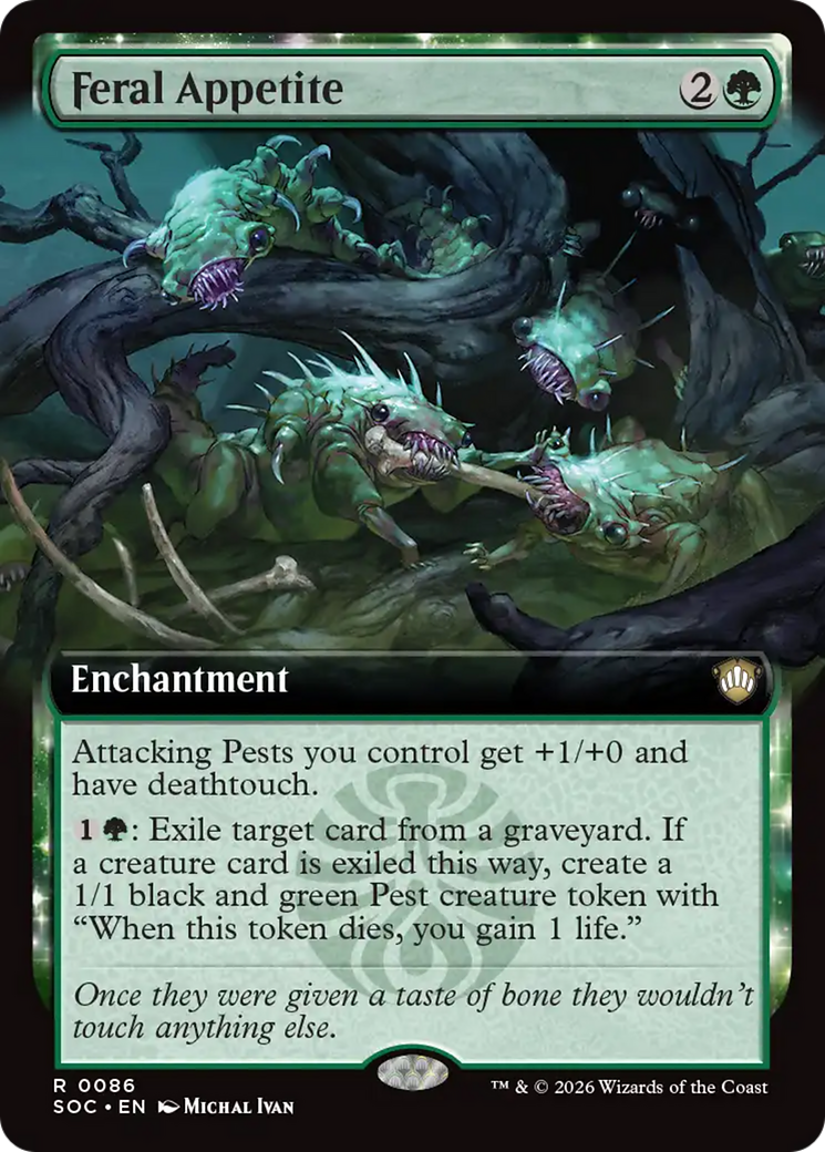 Feral Appetite (Extended Art) [Secrets of Strixhaven Commander] | Boutique FDB TCG