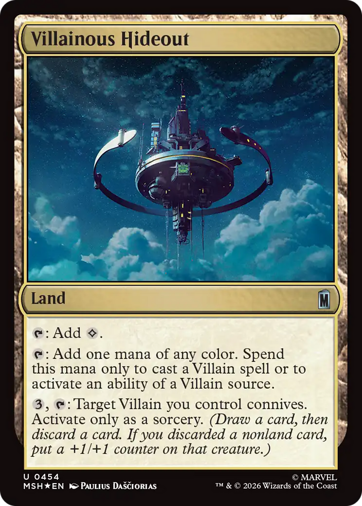 Villainous Hideout (Surge Foil) [Marvel Super Heroes] | Boutique FDB TCG