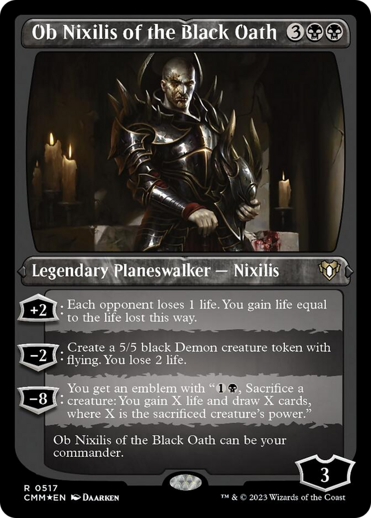 Ob Nixilis of the Black Oath (Foil Etched) [Commander Masters] | Boutique FDB TCG