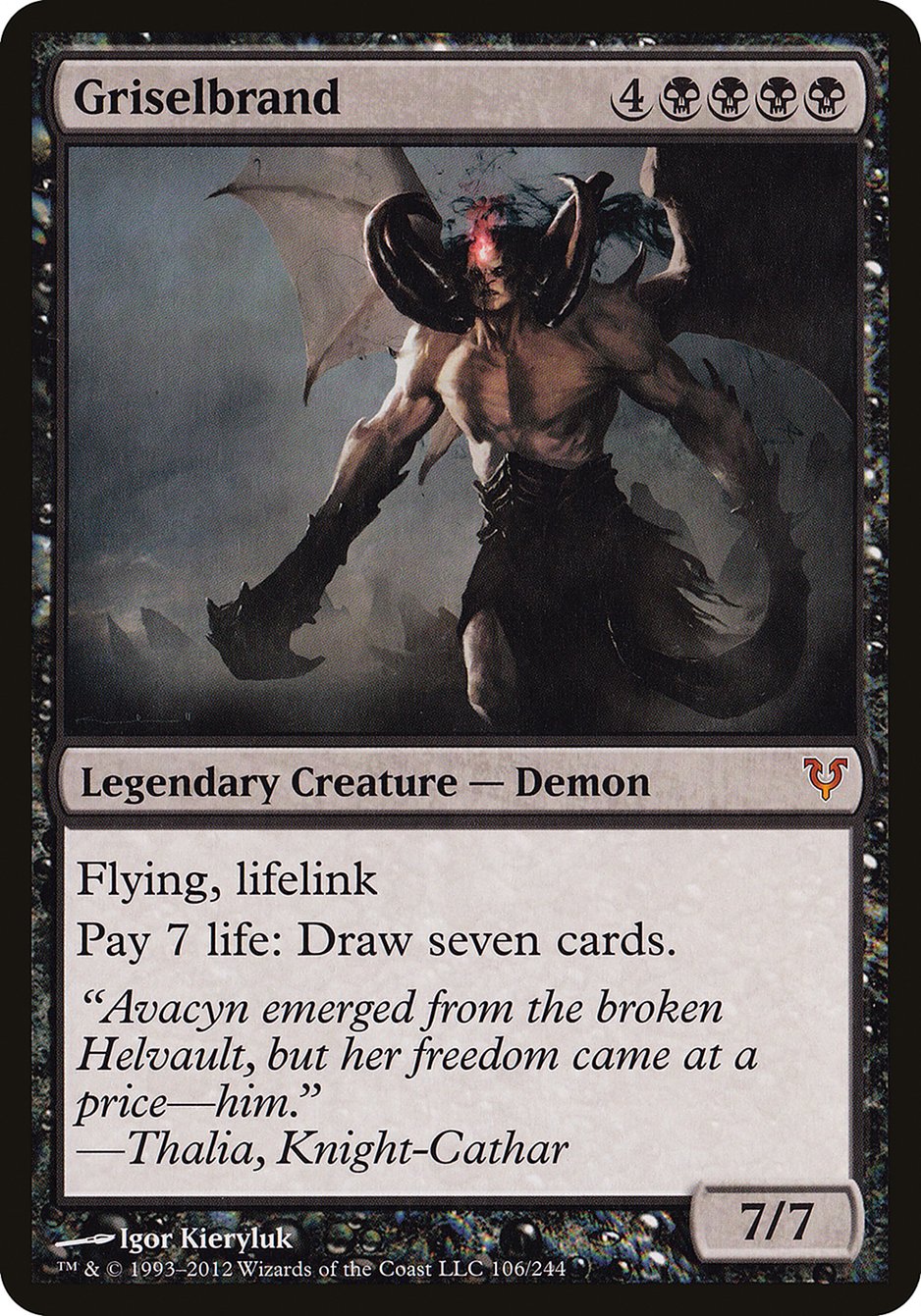 Griselbrand (Oversized) [Open the Helvault] | Boutique FDB TCG