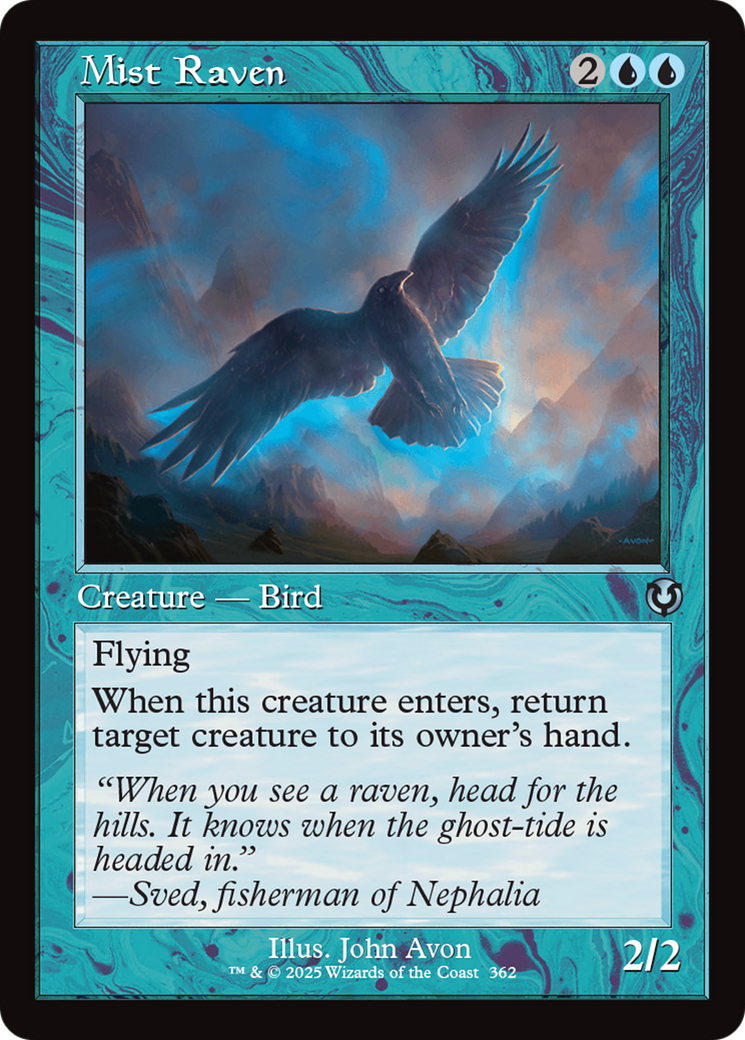 Mist Raven (Retro Frame) [Innistrad Remastered] | Boutique FDB TCG