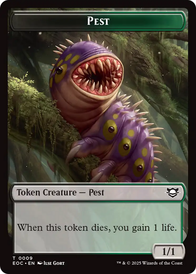 Bird // Pest Double-Sided Token [Edge of Eternities Commander Tokens] | Boutique FDB TCG