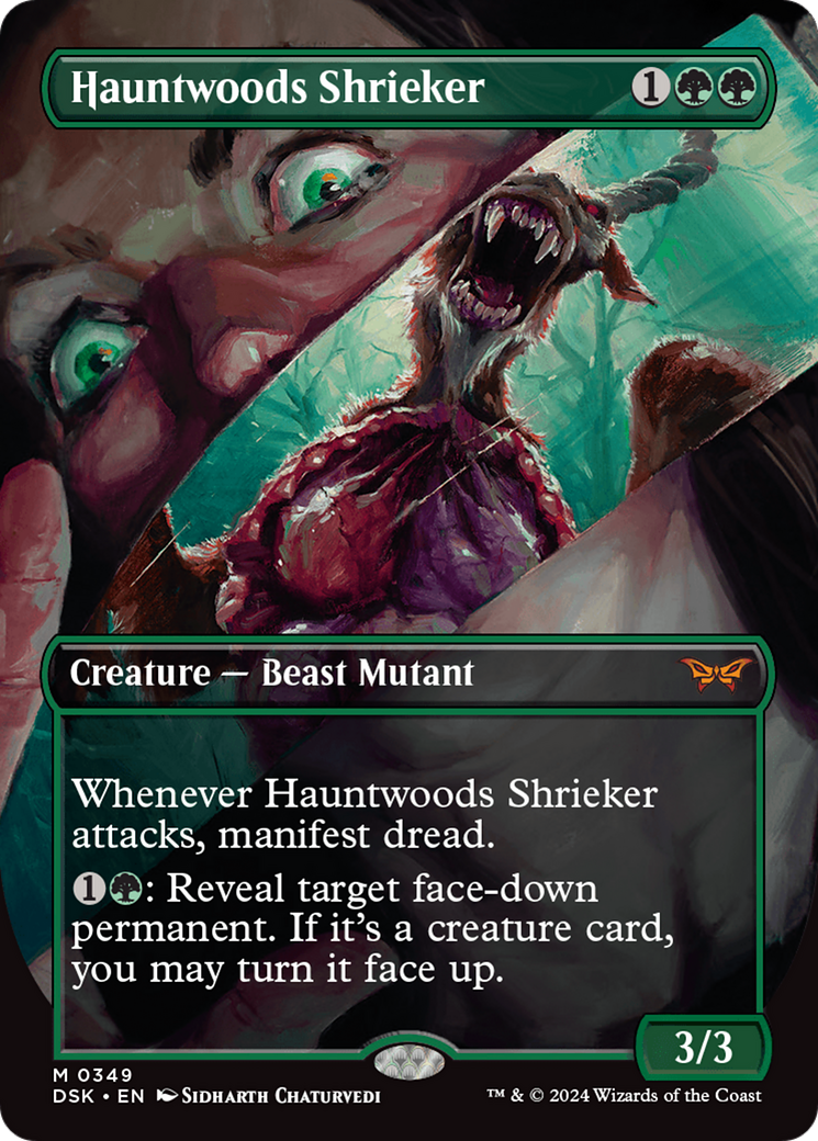 Hauntwoods Shrieker (Borderless) [Duskmourn: House of Horror] | Boutique FDB TCG