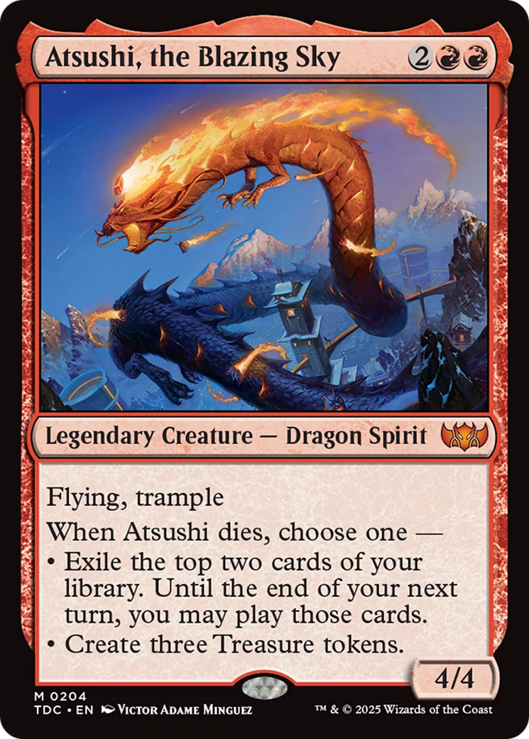 Atsushi, the Blazing Sky [Tarkir: Dragonstorm Commander] | Boutique FDB TCG