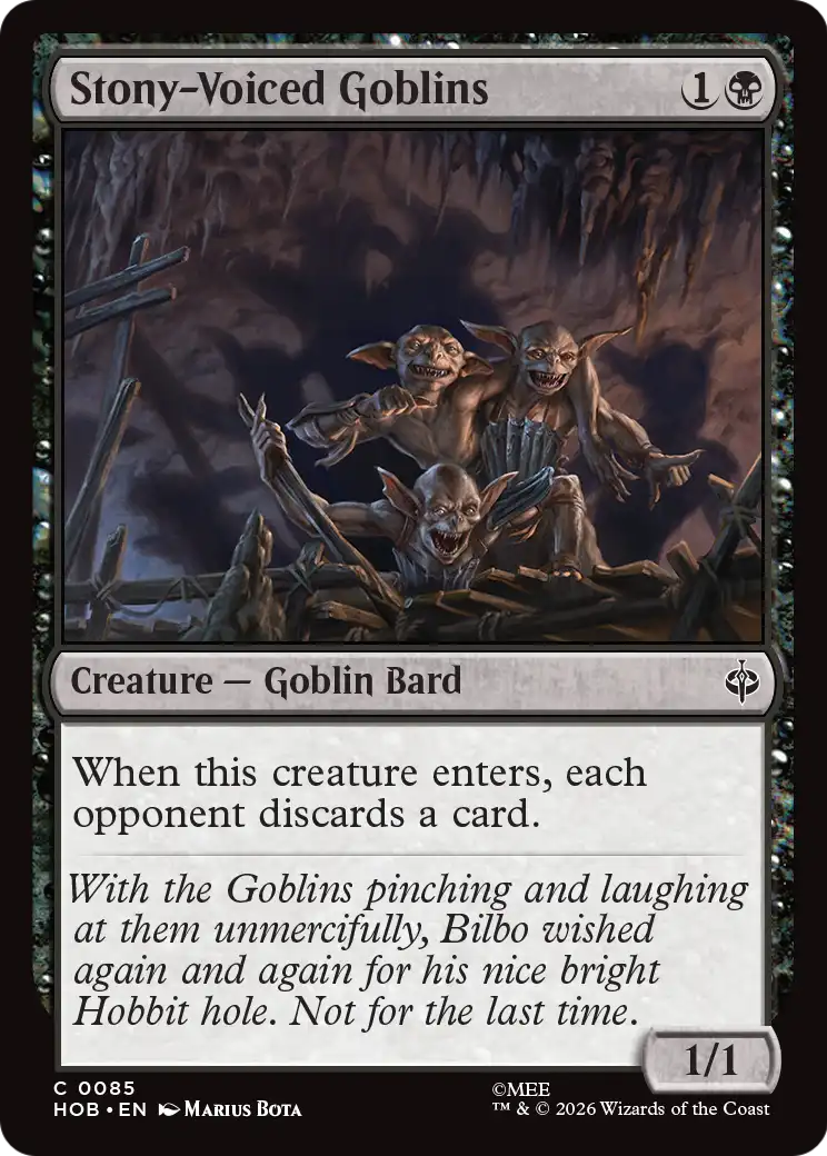 Stony-Voiced Goblins [The Hobbit] | Boutique FDB TCG