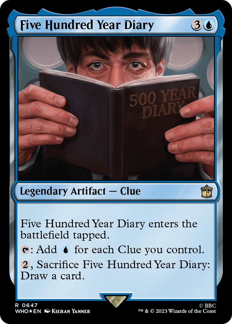 Five Hundred Year Diary (Surge Foil) [Doctor Who] | Boutique FDB TCG