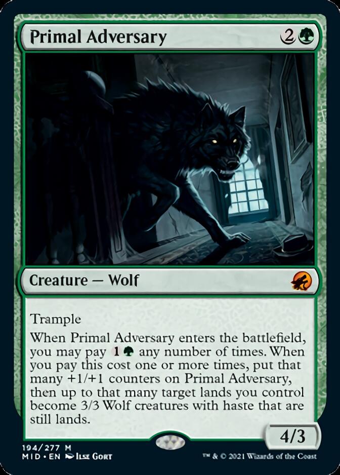 Primal Adversary [Innistrad: Midnight Hunt] | Boutique FDB TCG