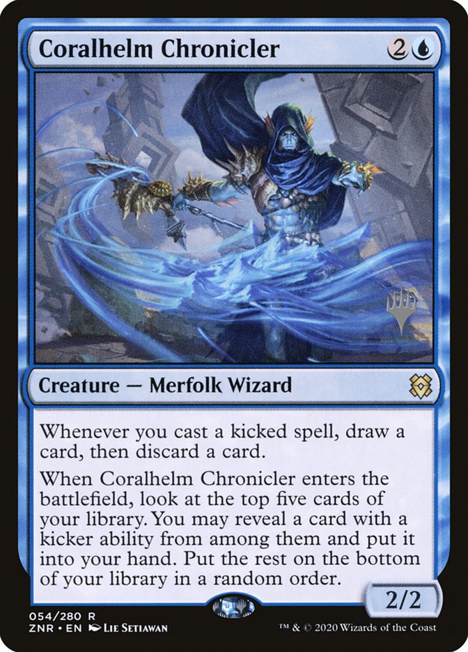 Coralhelm Chronicler (Promo Pack) [Zendikar Rising Promos] | Boutique FDB TCG