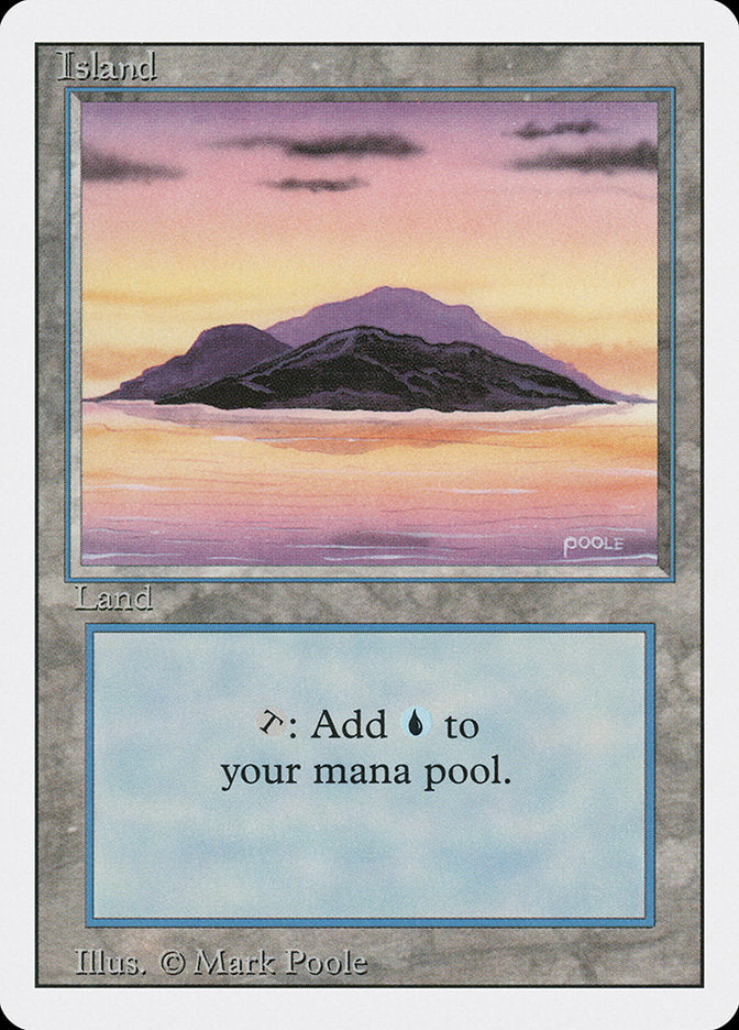 Island (Sunset / Signature on Right) [Revised Edition] | Boutique FDB TCG