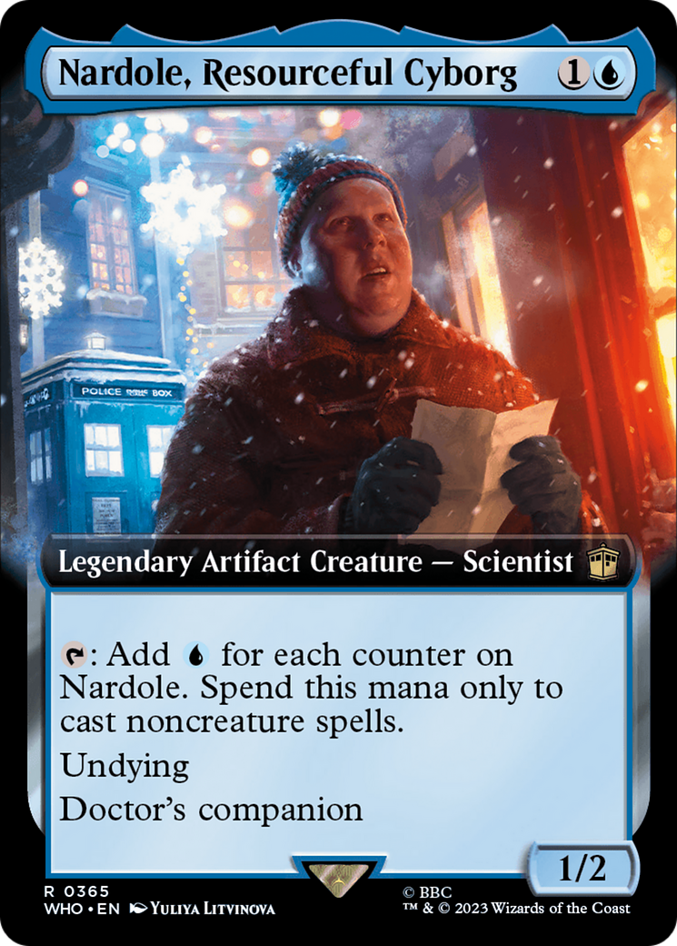 Nardole, Resourceful Cyborg (Extended Art) [Doctor Who] | Boutique FDB TCG