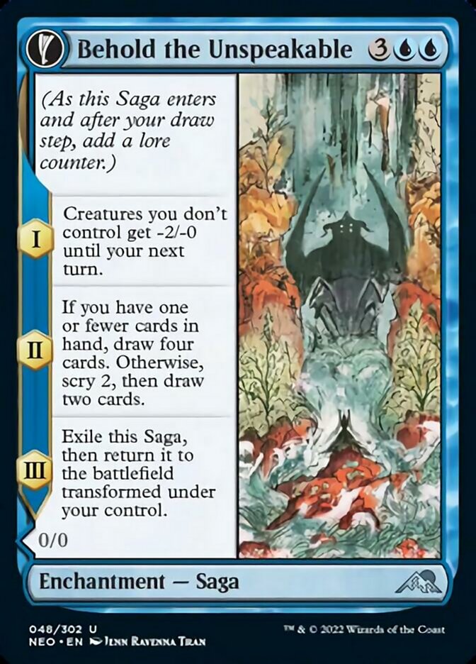 Behold the Unspeakable // Vision of the Unspeakable [Kamigawa: Neon Dynasty] | Boutique FDB TCG