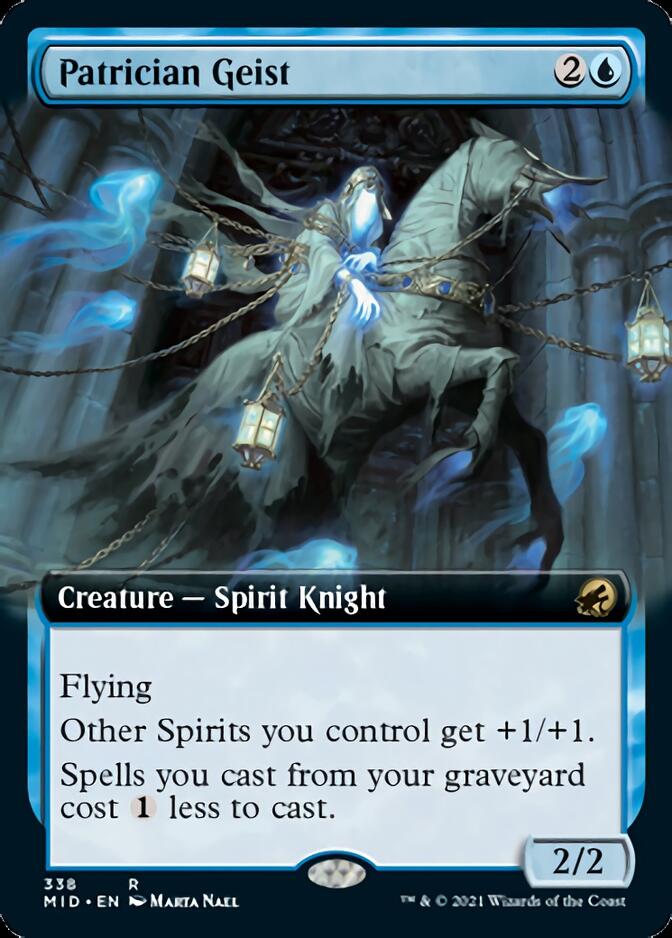 Patrician Geist (Extended Art) [Innistrad: Midnight Hunt] | Boutique FDB TCG
