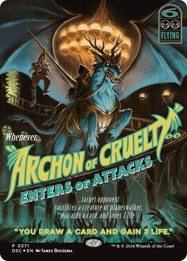 Archon of Cruelty (Showcase) [Duskmourn: House of Horror Commander] | Boutique FDB TCG