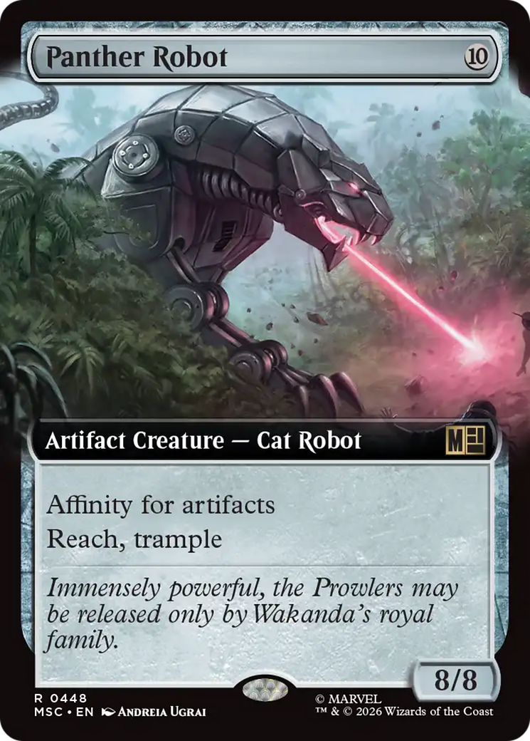 Panther Robot (Extended Art) [Marvel Super Heroes Commander] | Boutique FDB TCG