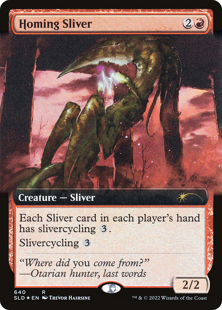 Homing Sliver (Extended Art) [Secret Lair Drop Promos] | Boutique FDB TCG