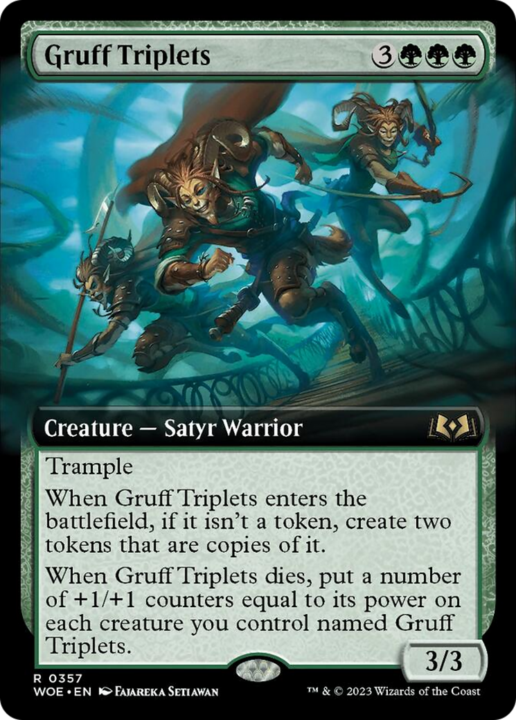 Gruff Triplets (Extended Art) [Wilds of Eldraine] | Boutique FDB TCG