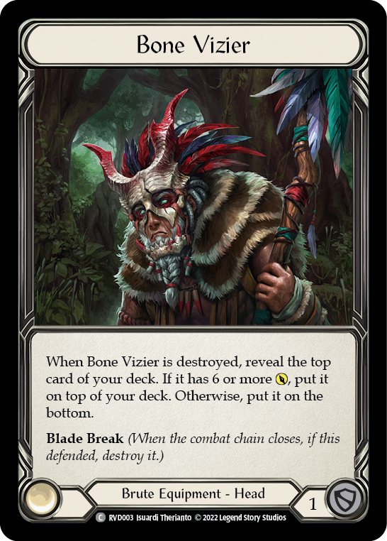 Bone Vizier [RVD003] (Classic Battles: Rhinar vs Dorinthea)  Rainbow Foil | Boutique FDB TCG