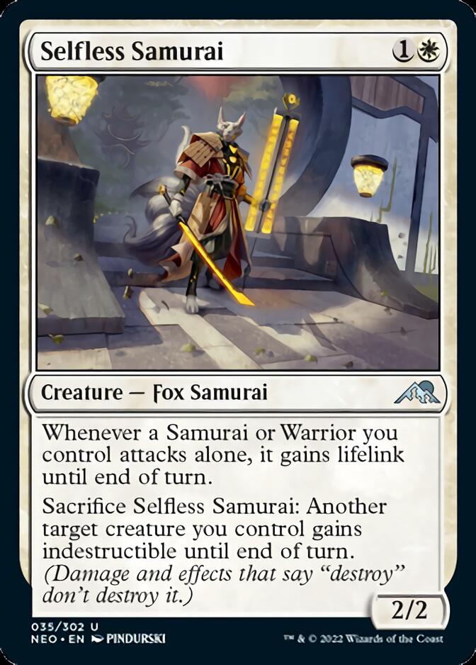 Selfless Samurai [Kamigawa: Neon Dynasty] | Boutique FDB TCG