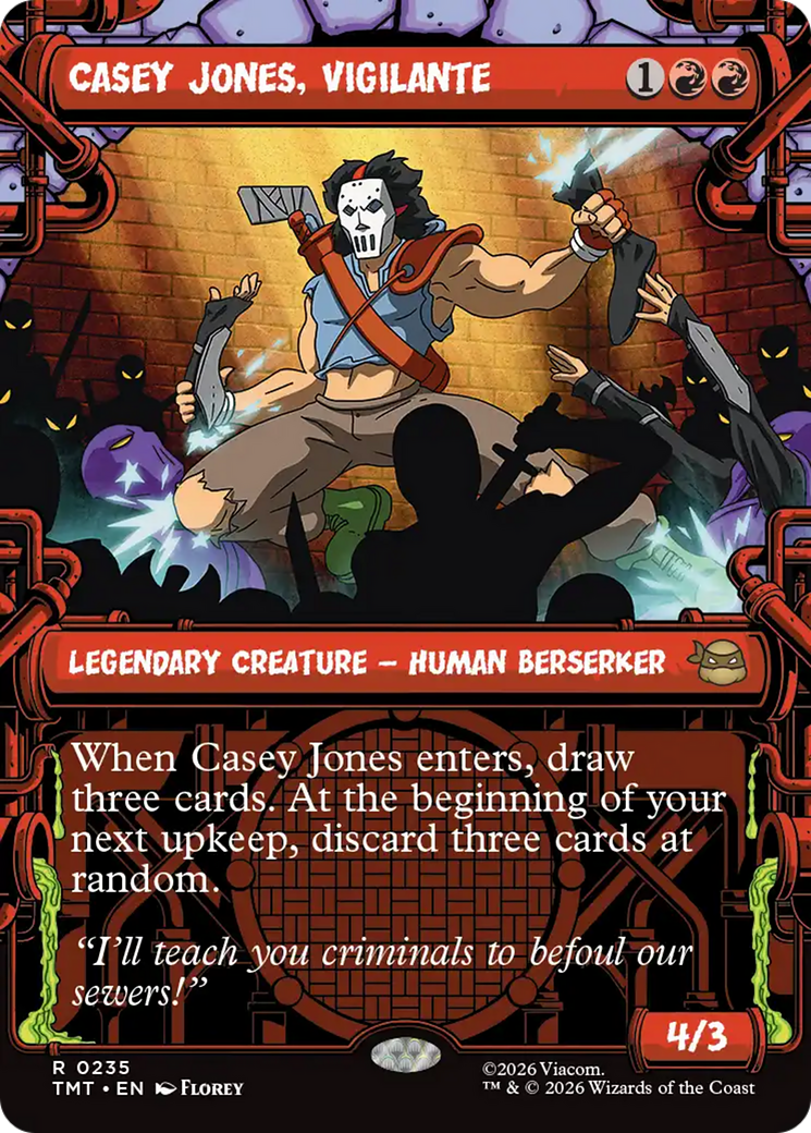 Casey Jones, Vigilante (0235) (Showcase) [Teenage Mutant Ninja Turtles] | Boutique FDB TCG