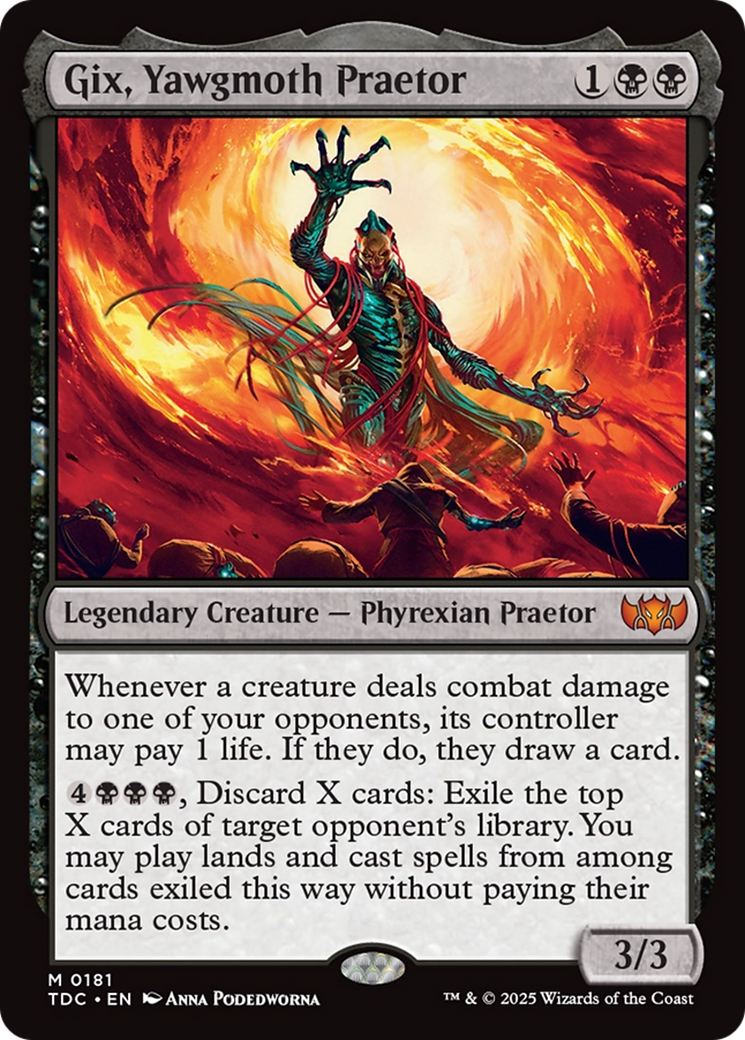 Gix, Yawgmoth Praetor [Tarkir: Dragonstorm Commander] | Boutique FDB TCG