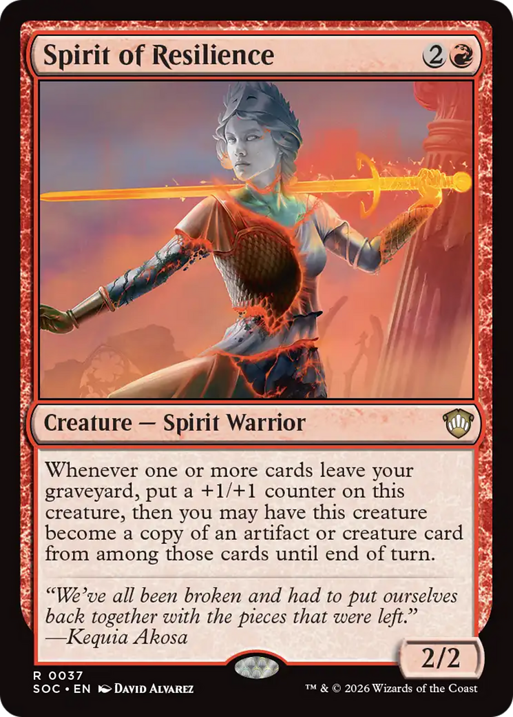 Spirit of Resilience [Secrets of Strixhaven Commander] | Boutique FDB TCG