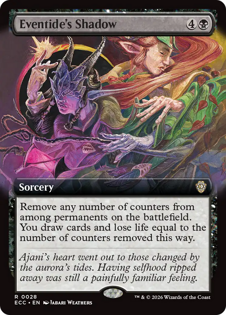 Eventide's Shadow (Extended Art) [Lorwyn Eclipsed Commander] | Boutique FDB TCG