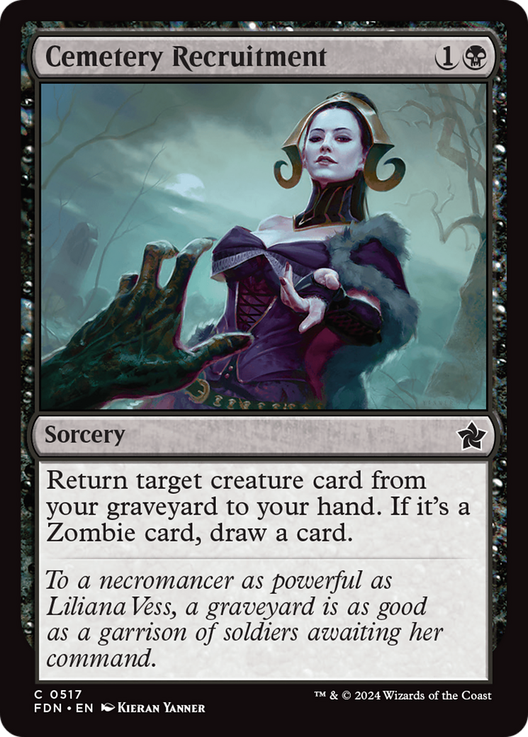 Cemetery Recruitment [Foundations] | Boutique FDB TCG