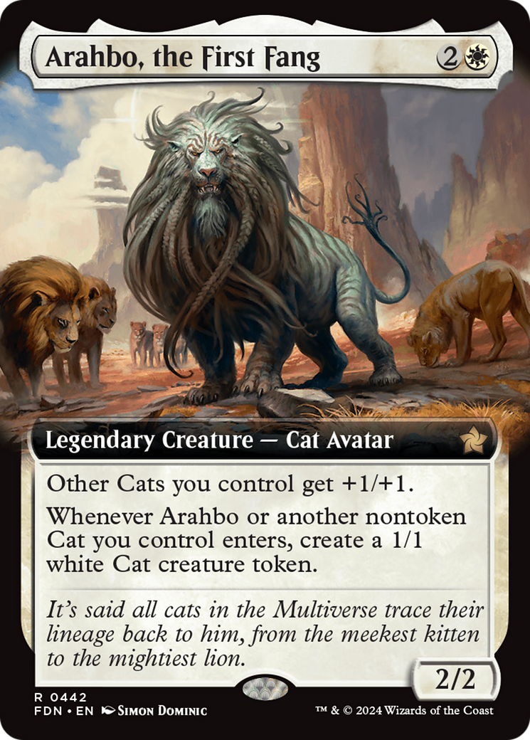 Arahbo, the First Fang (Extended Art) [Foundations] | Boutique FDB TCG