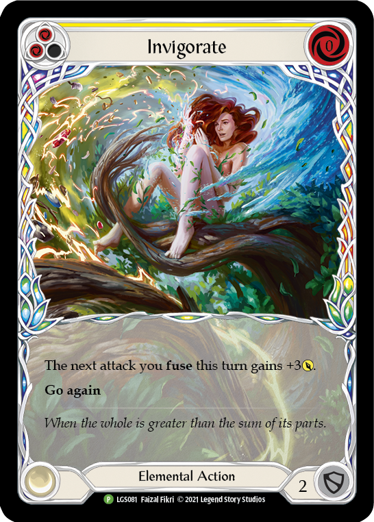 Invigorate (Yellow) [LGS081] (Promo)  Rainbow Foil | Boutique FDB TCG